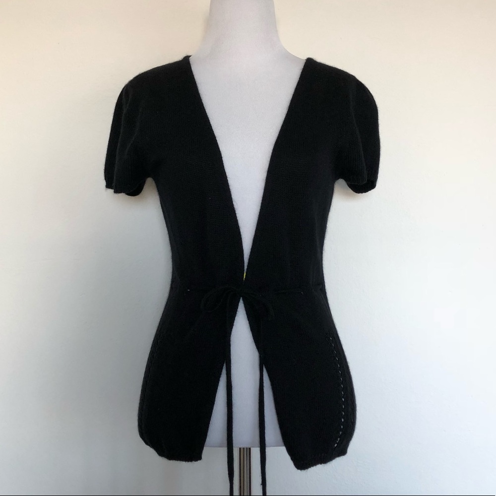 Anthropologie short sleeve cardigan - Black